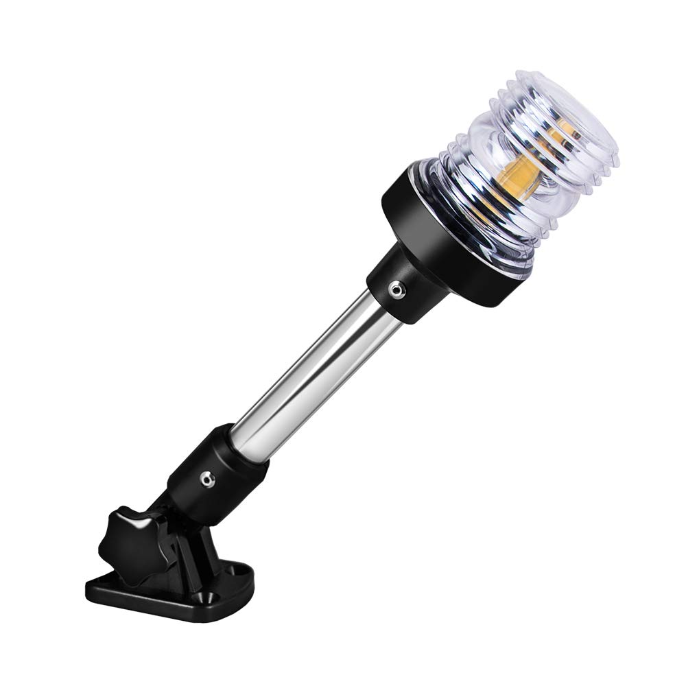 新しい折りたたみ式360度LEDボートナビゲーションライト、 - Fish Finder Mount のレビューと価格