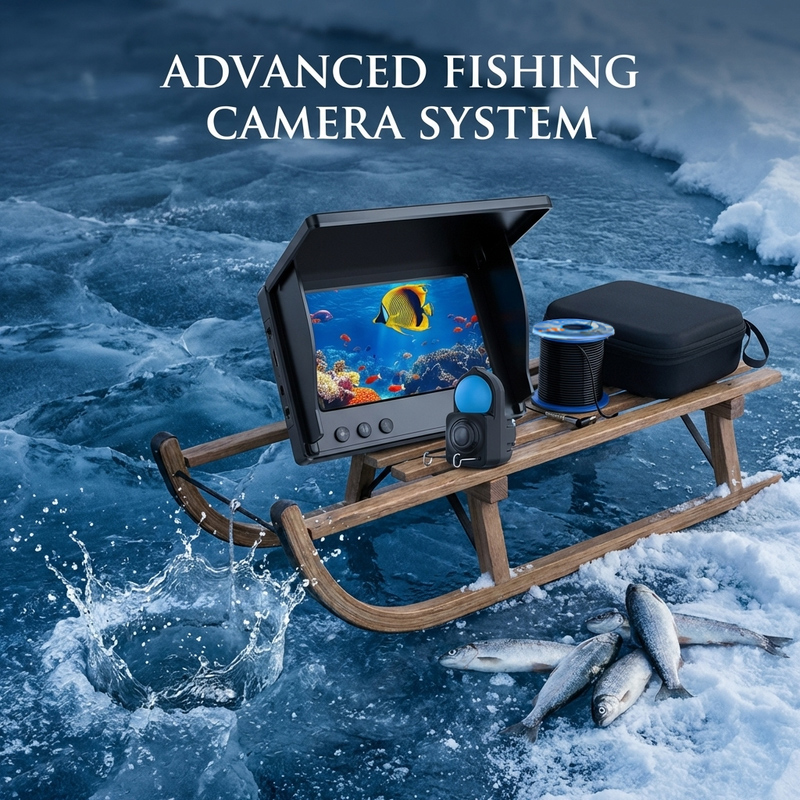 水中釣りカメラ 4.3インチ HD 1080P モニター 魚 - Fish Finder Case のレビューと価格